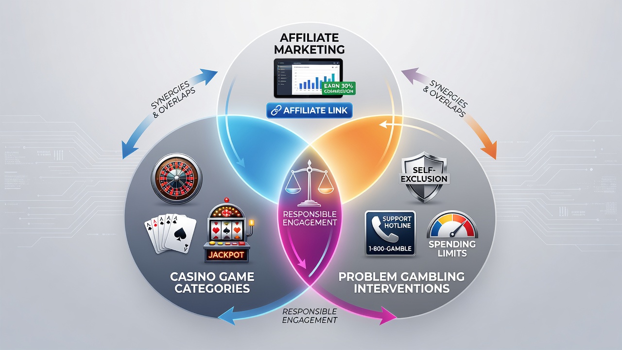 The Convergence of Casino Game Types, Affiliate Promotion, and Responsible Gaming Initiatives