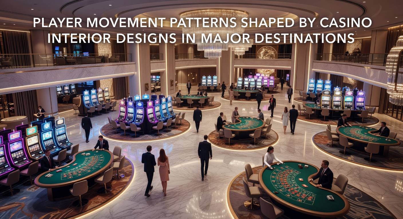 Casino floor layout showing pathways and gaming zones designed to guide player movement in a major resort destination